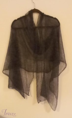 imusau.lt | parduodama Tamsiai pilkas megztas moherio šalikas